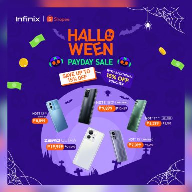 Enjoy Up to 30% Off during the Infinix Halloween Payday Shopee Sale
