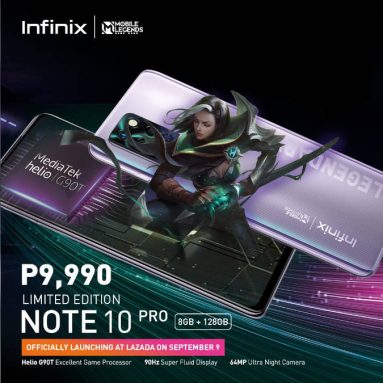 Infinix Note 10 Pro Mobile Legends: Bang Bang Exclusively Available on Lazada on 9.9