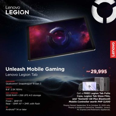 Lenovo Legion Tab Gen 3 Comes with a Free GameSir G8 Controller for a Limited Time