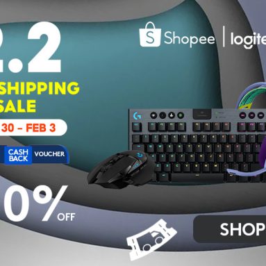 Play On with Logitech Gear During the Shopee 2.2 Free Shipping Sale