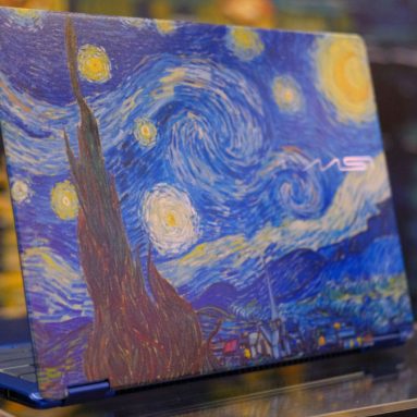 MSI Prestige 14 Flip AI+ Vincent van Gogh Edition pairs premium mobility with two iconic night skies