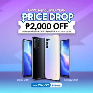 OPPO Announces Mid-Year Price Drop for the OPPO Reno5 4G