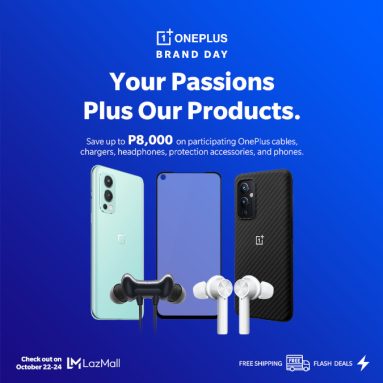 Save Up to PHP 8,000 Off on OnePlus Products on OnePlus Brand Day on Lazada!