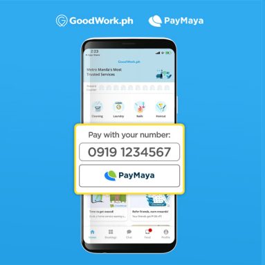 PH’s Top Home Services App GoodWork Upgrades to Safer Cashless Transactions with PayMaya