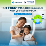 Get Free COVID-19 Insurance for a Month When You Spend PHP 500 with PayMaya