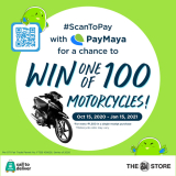 Get a Chance to Win a Motorcycle When You #ScanToPay with PayMaya QR at The SM Store!
