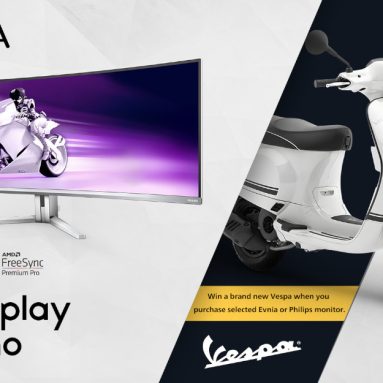 Philips Evnia Monitor PH and Vespa Motoitalia Rewards Fans with Ride Fast, Play Fast Promotion