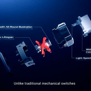 The ROG Strix Scope RX Uses ROG RX Red Optical Switches
