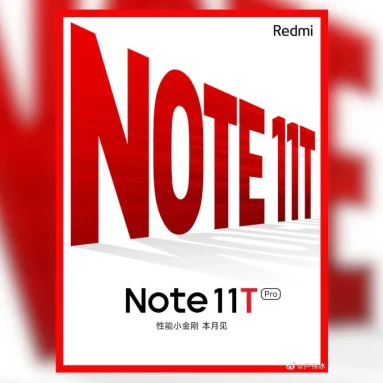 Redmi Note 11T Pro is Arriving This Month