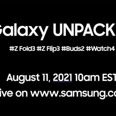 Samsung to Launch Galaxy Z Fold3, Z Flip3, Buds2, and Watch4 at Galaxy Unpacked on August 11