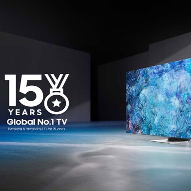 Samsung Named as No. 1 Global TV Manufacturer for 15 Consecutive Years