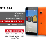 Microsoft Lumia 535 is Now Available at Sun Plan 499