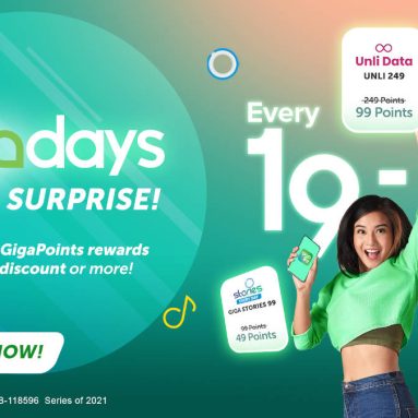 Enjoy GigaPoints Discounts on Smart GigaDays Every 19th to 22nd of the Month