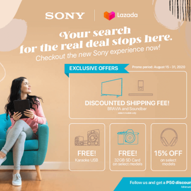 Get Your Dose of Sony Products via LazMall!