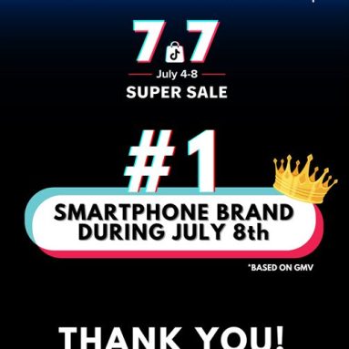 TECNO Recognized as Sales Champion by TikTok Shop Philippines for 7.7 Sale