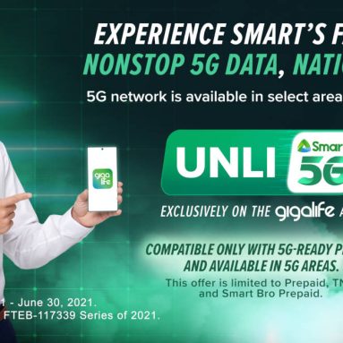 Smart Expands Unli 5G Availability to All 5G-covered Sites Nationwide