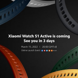 Xiaomi Watch S1 Active Launches March 15
