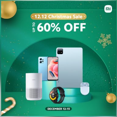Enjoy up to 60% Off on a Variety of Products During the Xiaomi 12.12 Christmas Sale
