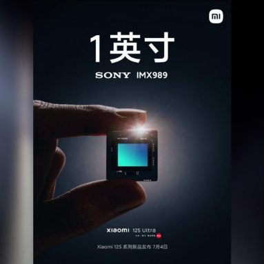 Xiaomi 12S Ultra to Feature a 1-inch Sony IMX989 Sensor