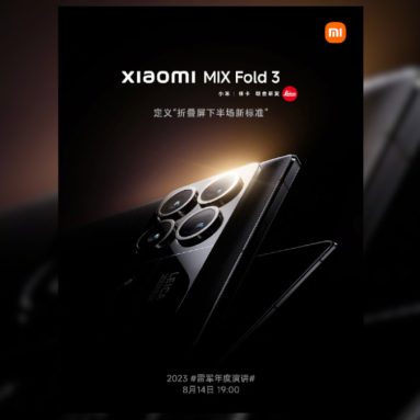 Xiaomi Mix Fold 3 Launching in China on August 14