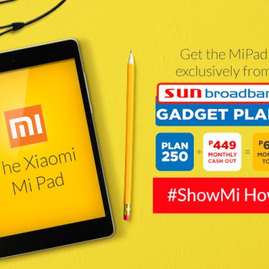 Mi Pad is Now Available For As Low as PhP699 a Month via Sun Cellular