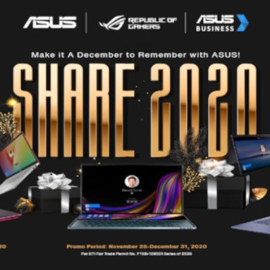 Make it a December to Remember with ASUS’ Share 2020 Promo!