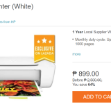 Lazada Flash Sale: HP Deskjet 1112 Printer for Only PhP899!