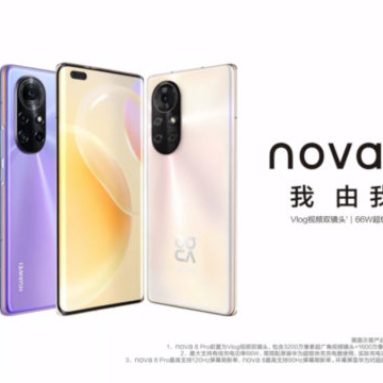 Huawei nova 8 Series Now Official