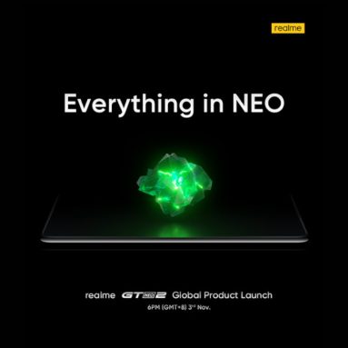 realme GT Neo2 Set for Global Launch on November 3