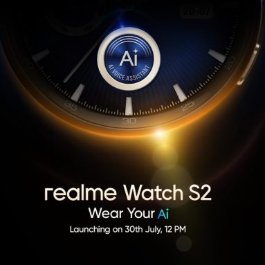 realme Watch S2 Launching in India on July 30 