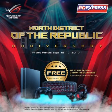 PC Express Announces ASUS ROG Anniversary and Payday Weekend Promo!