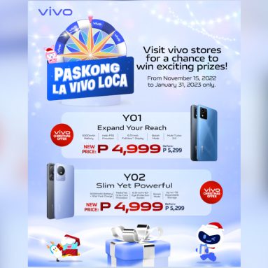 Get the vivo Y02 and Y01 Only for PHP 4,999 This Christmas