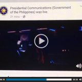 Did Presidential Communications live-stream “Logan” on its Facebook page?